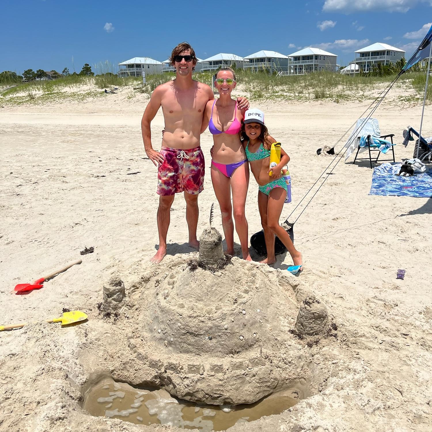 Sandcastle building!