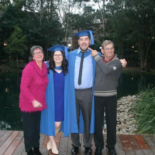 23.07.2015: Dan stays behind to graduate with his sister