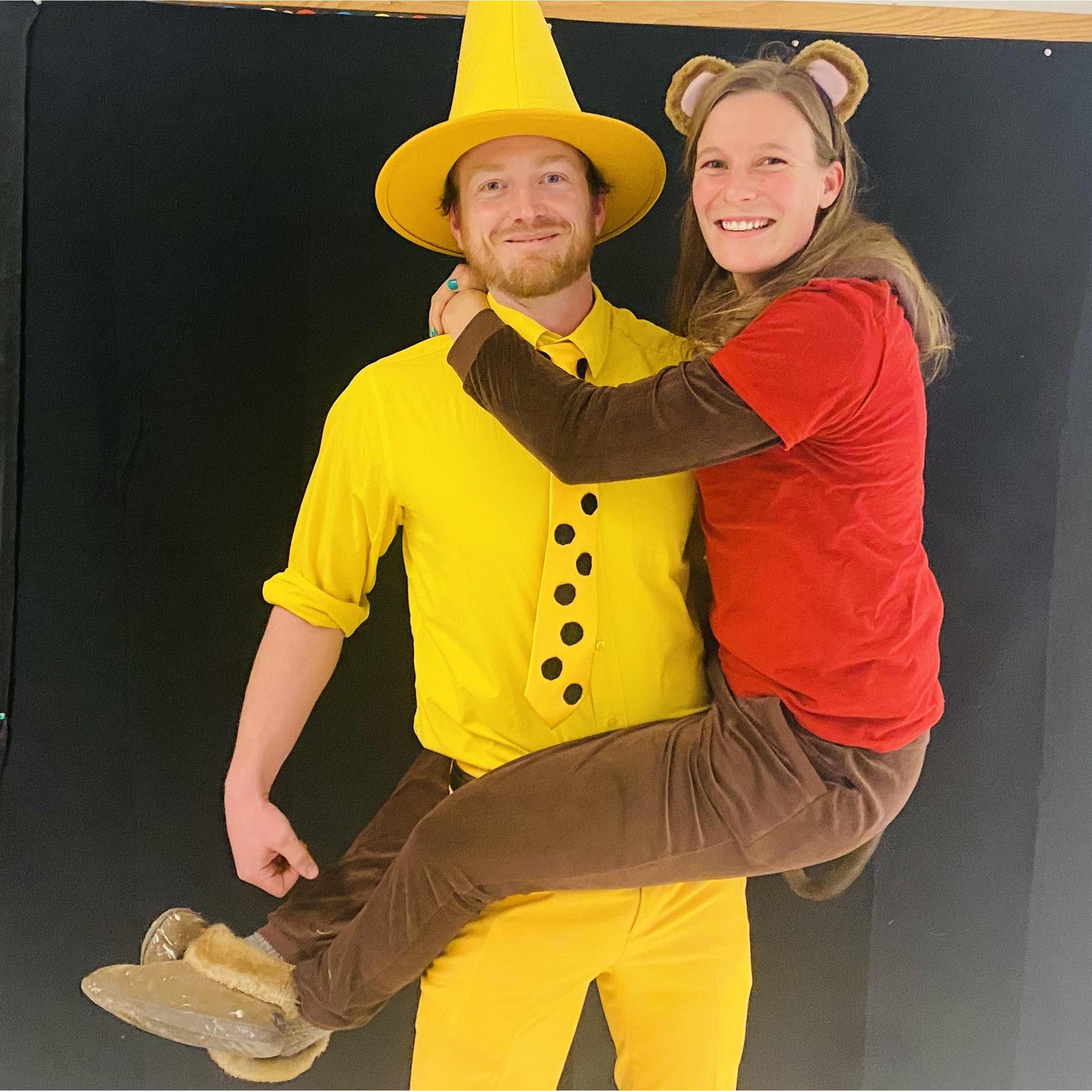 Halloween 2021. The man in the big yellow hat often assisted Curious George in his adventures and was there to help George get out of trouble that he was unknowingly in. Sounds like us.
