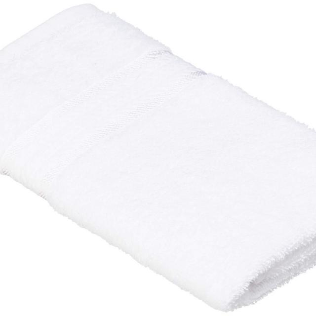 Cotton Craft Ultra Soft 6 Pack Hand Towels 16x28 White Weighs 6 Ounces Each - 100% Pure Ringspun Cotton - Luxurious Rayon Trim - Ideal for Everyday use - Easy Care Machine wash