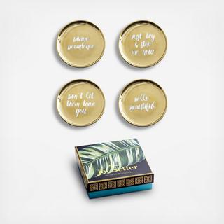 Jet Setter Coaster, Set of 4
