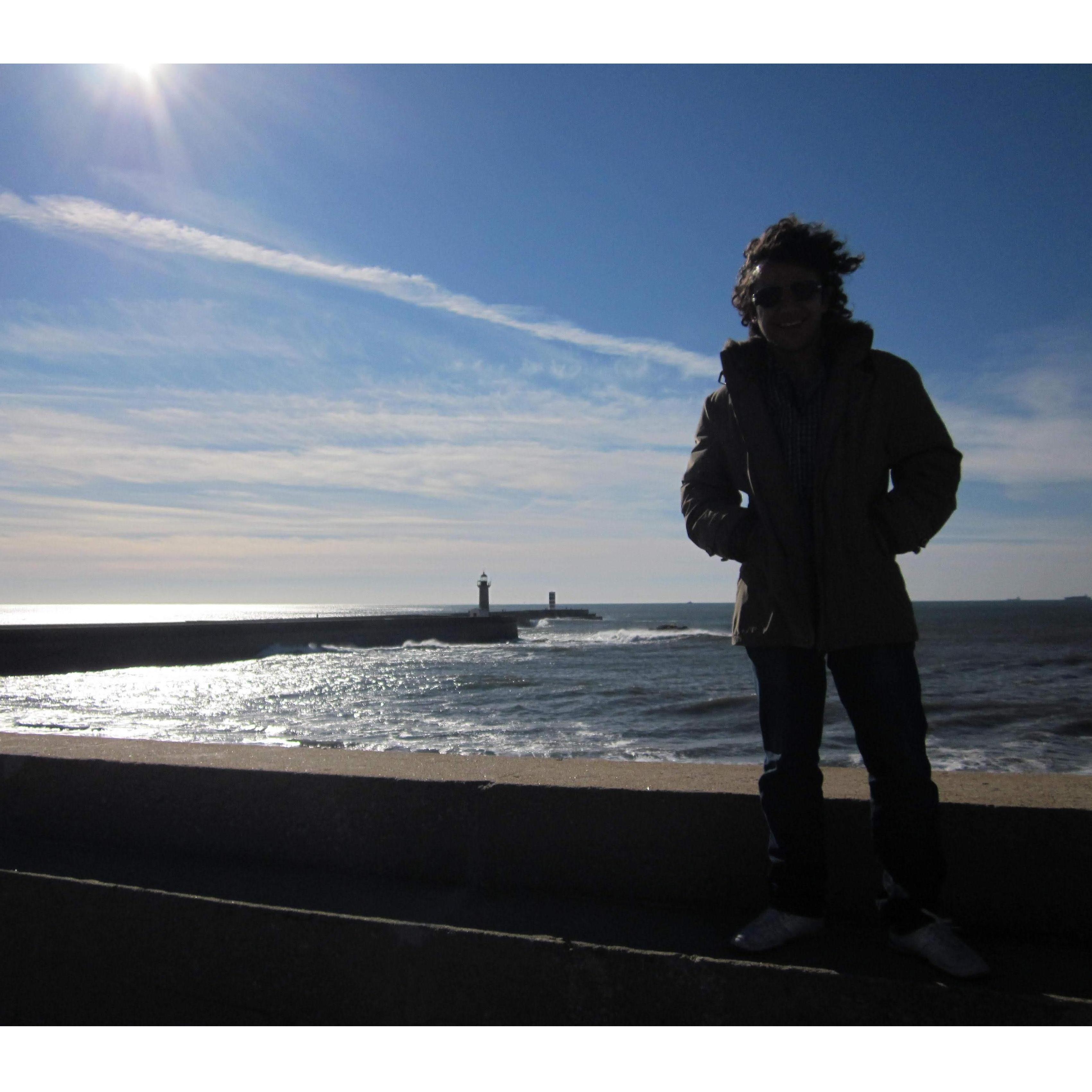 January 21st, 2011. Oporto, Portugal. "Rami's first encounter with the Atlantic Ocean."