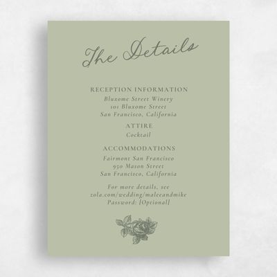 Olive Sage, Green Wedding Enclosure - Spina