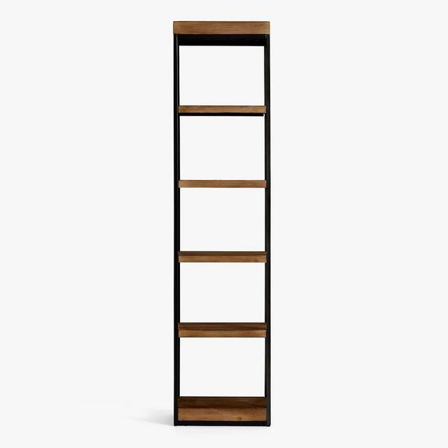 Malcolm Tall Bookcase, Glazed Pine