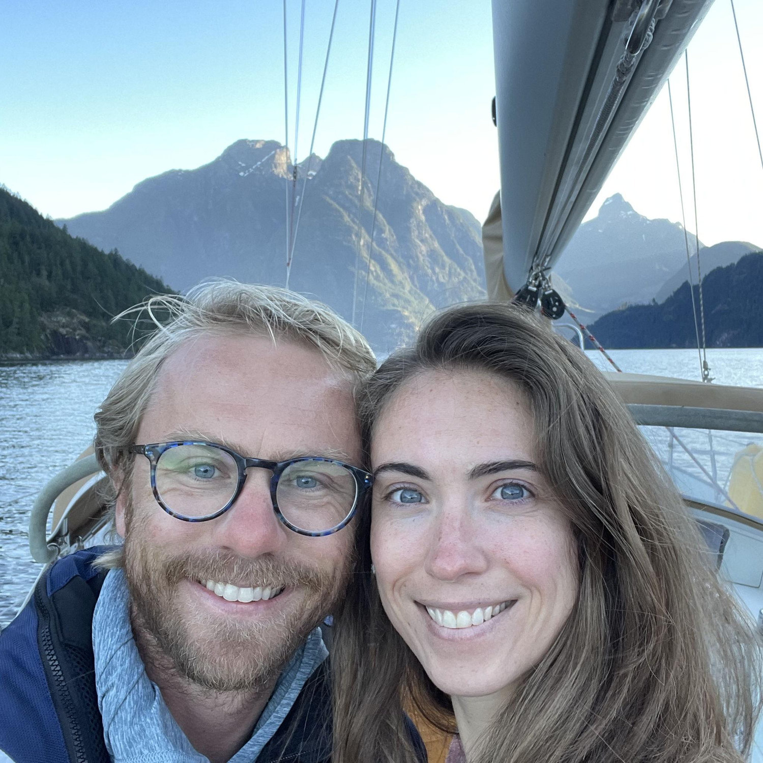 Up in Canada, at the start of our trip across the pacific