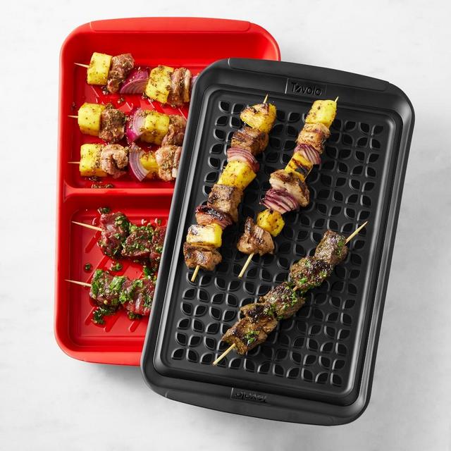 Williams Sonoma Dual Marinade Prep Tray with Lid