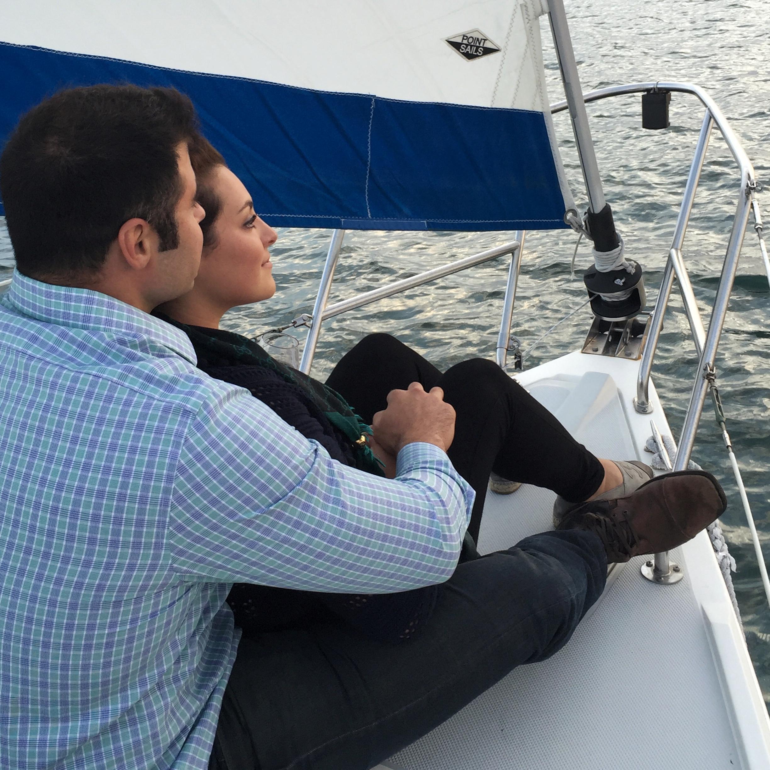 Moments after Steve proposed. <3
