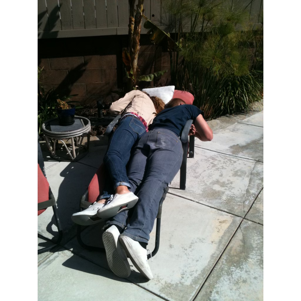 The high school lunch naps...yes we were pretty much inseparable