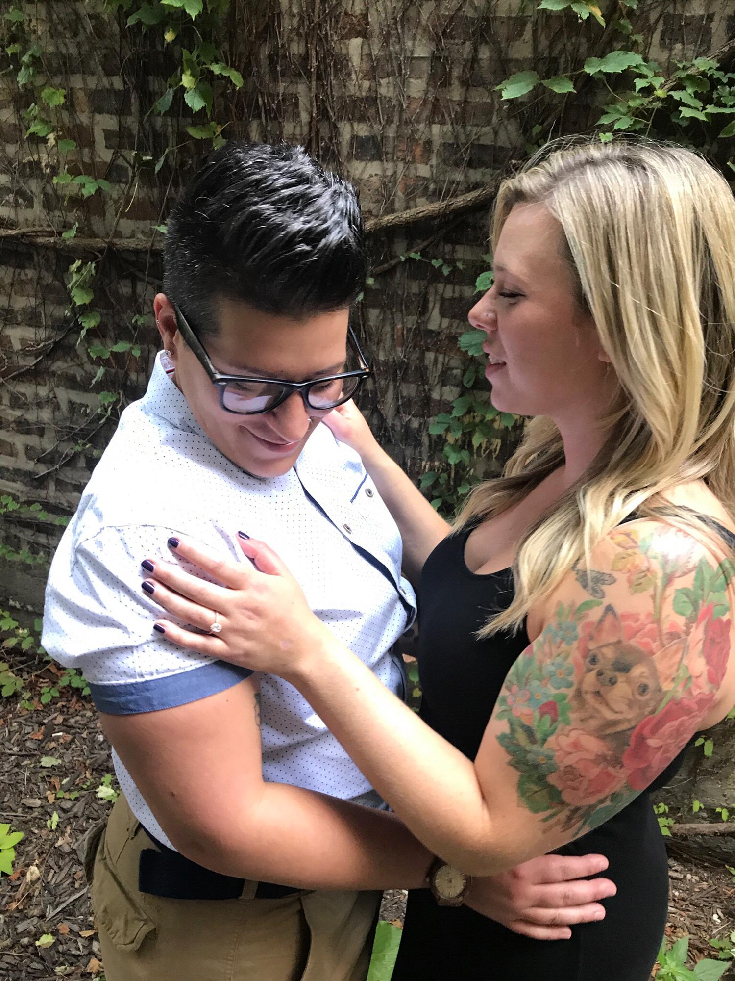 This was snapped about 10 minutes after Sarah said "Yes!"