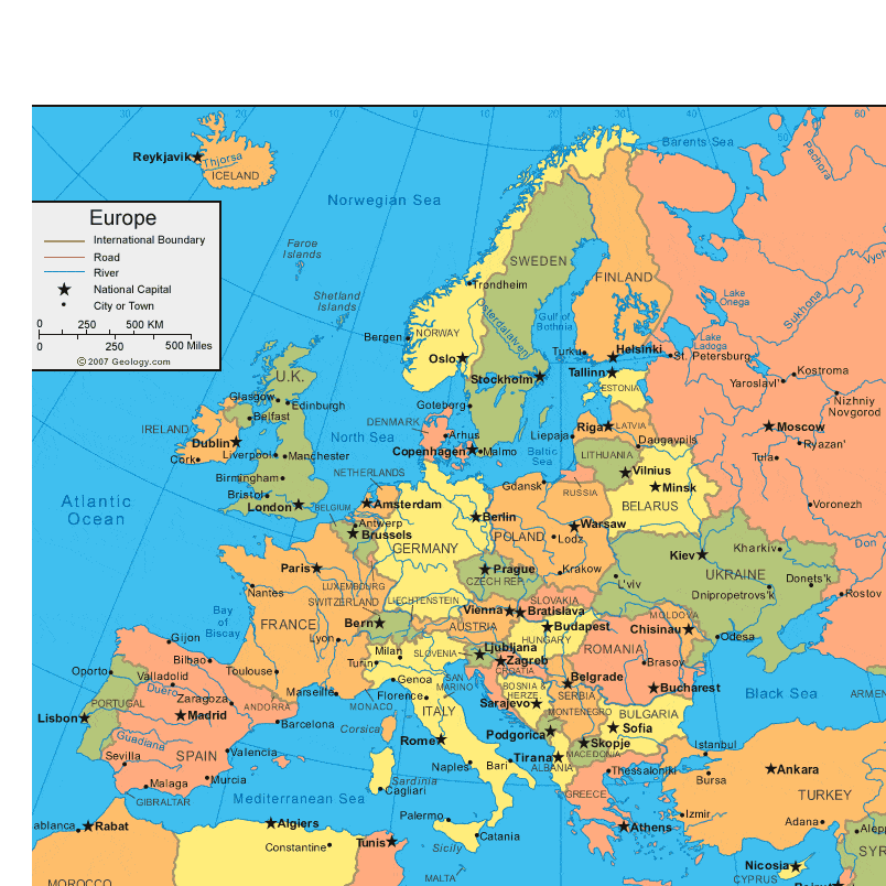 To give you a broad idea of where Bulgaria is...