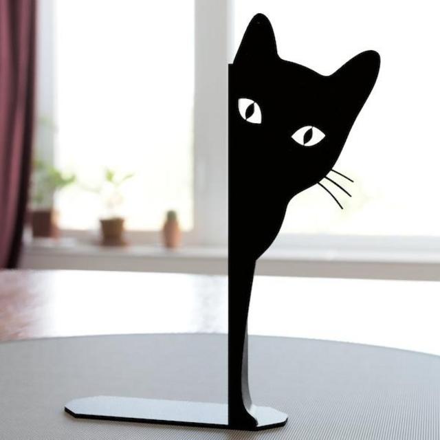 Peeking Cat Bookend - Etsy