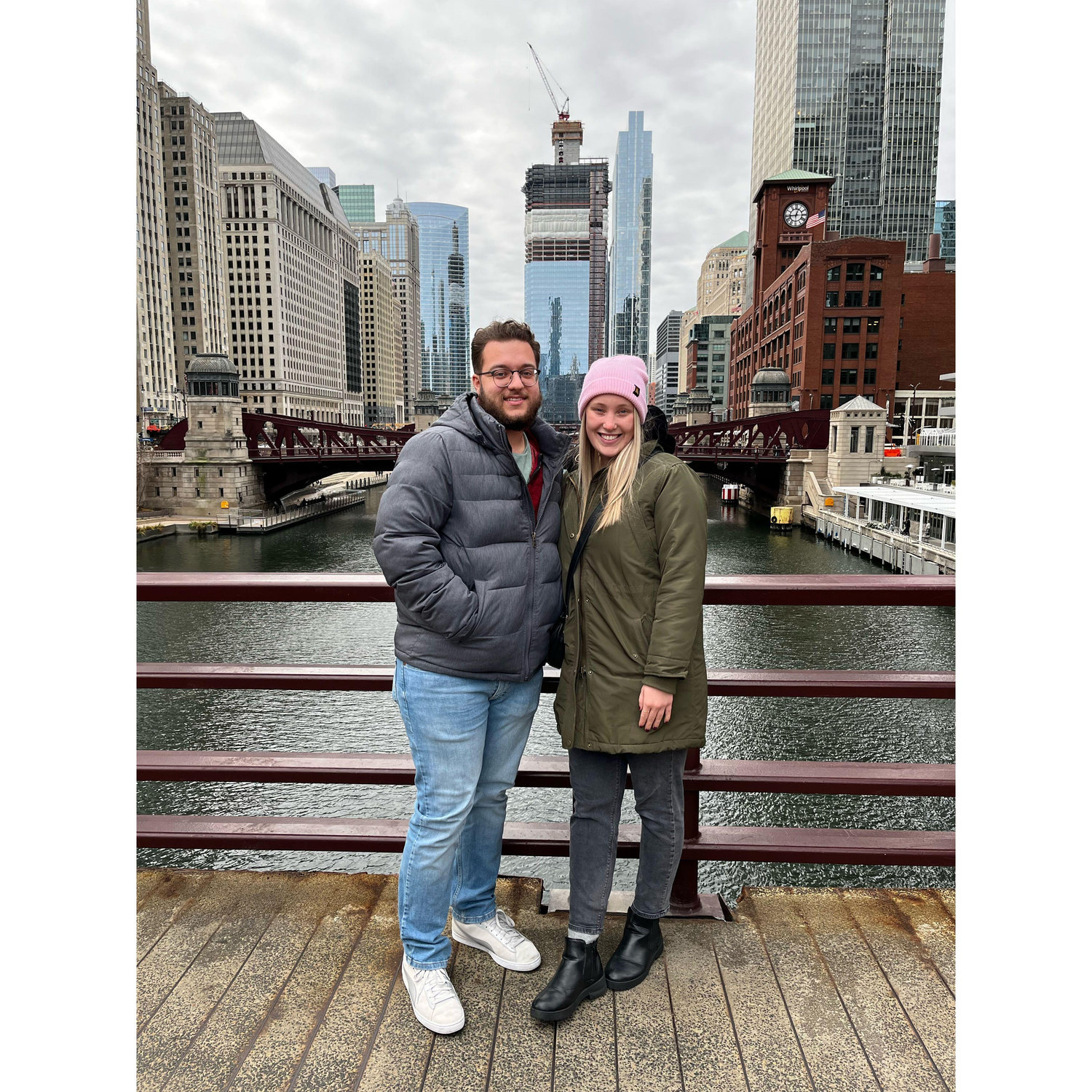One of our trips to Chicago around Christmastime