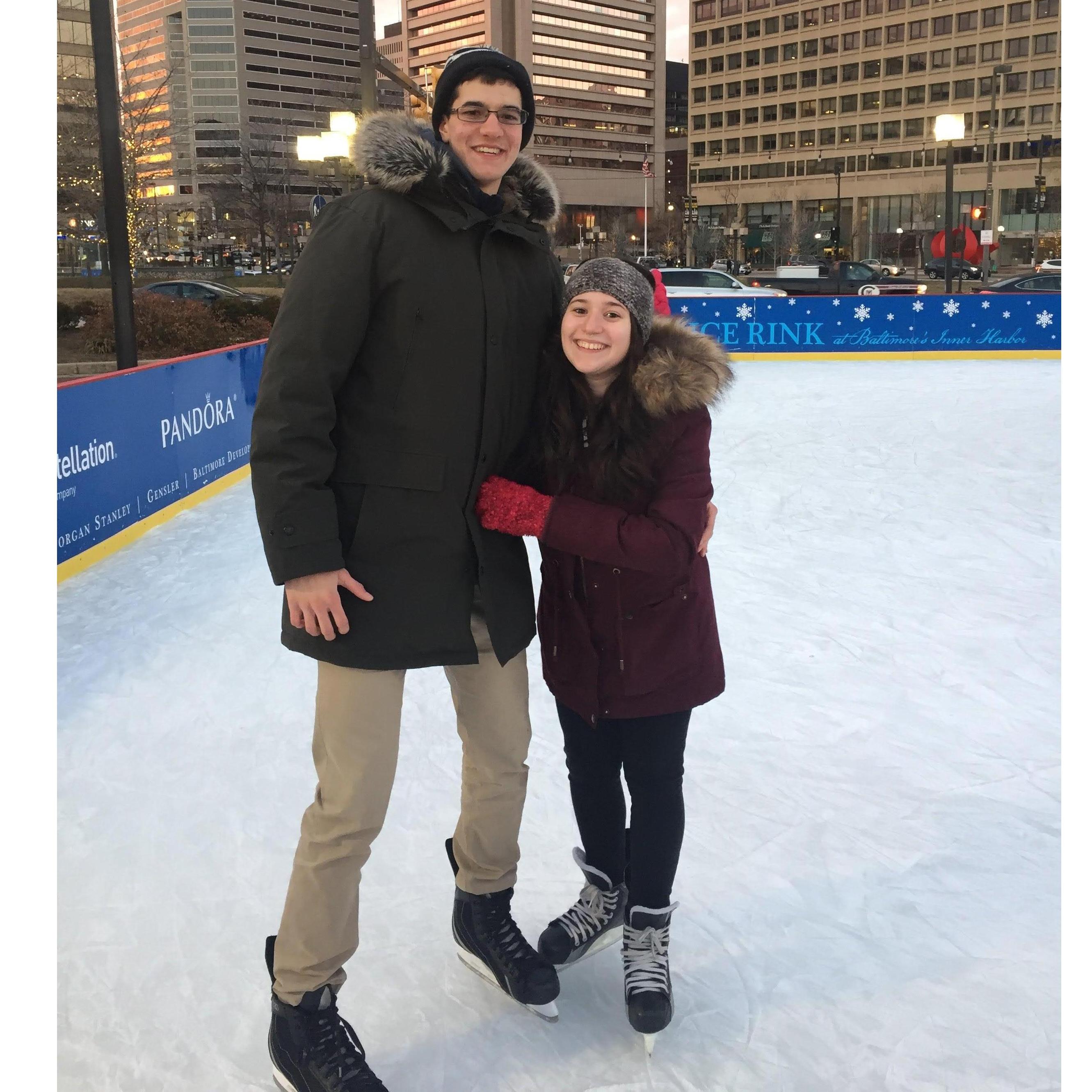 Ice skating in Baltimore