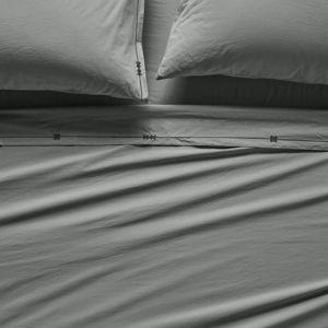 Taylor Organic Cotton Percale Embroidered Sheet Set​