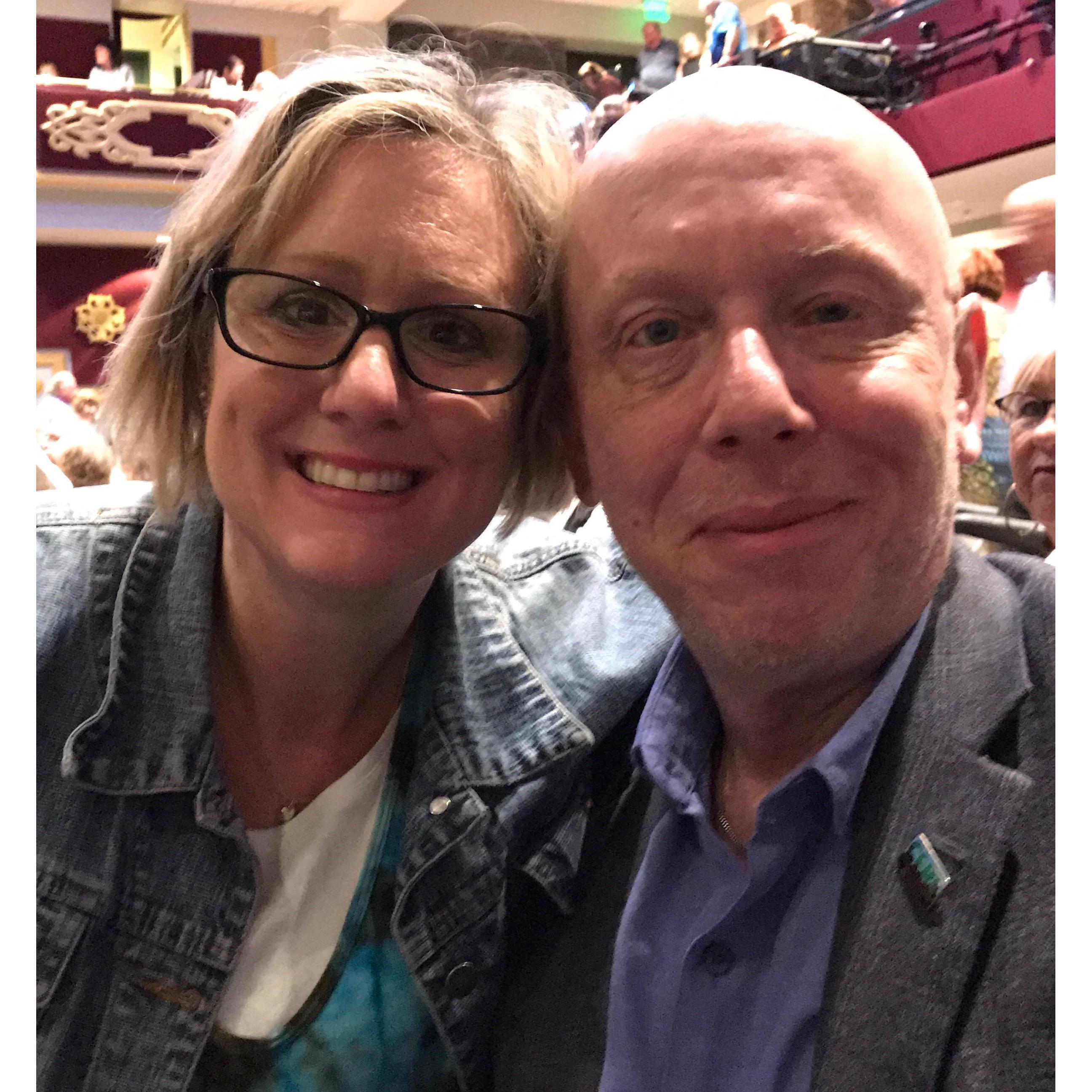 This is us at the Justin Hayward show in Florida a few years back. We really enjoy his concerts. He is Greg's favorite artist. February 2017