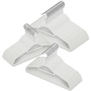 Real Simple® Slimline 50-Count Flocked Suit Hangers in Dove