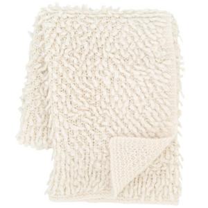 Mara Knit Ivory Throw