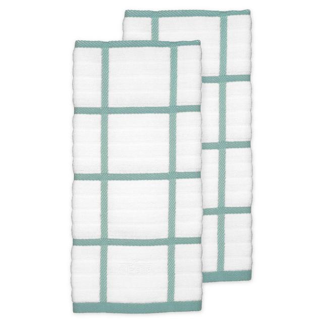 All-Clad Plaid Kitchen Towels in Rainfall (Set of 2)