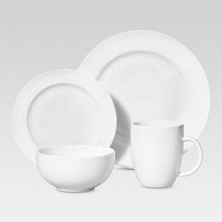 16pc Porcelain Dinnerware Set White - Threshold™
