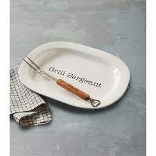 Mud Pie ~ Grill Sergeant platter, Price $55.00 in Cleveland, TN from Southern Traditions