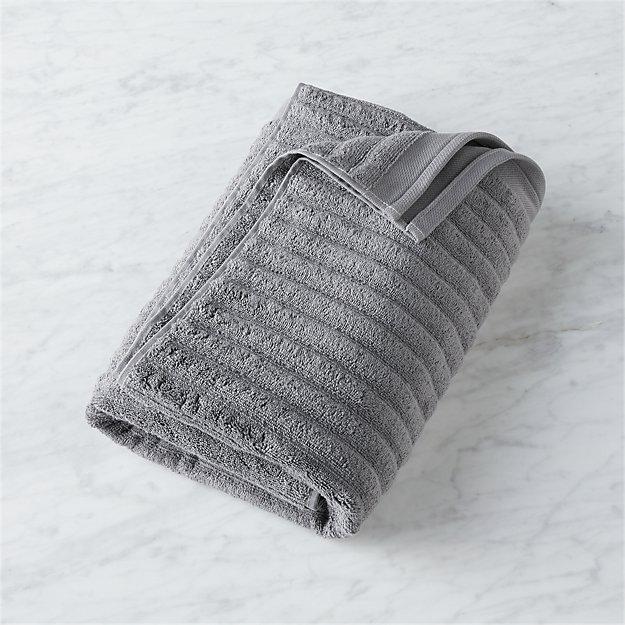 channel grey cotton bath towel