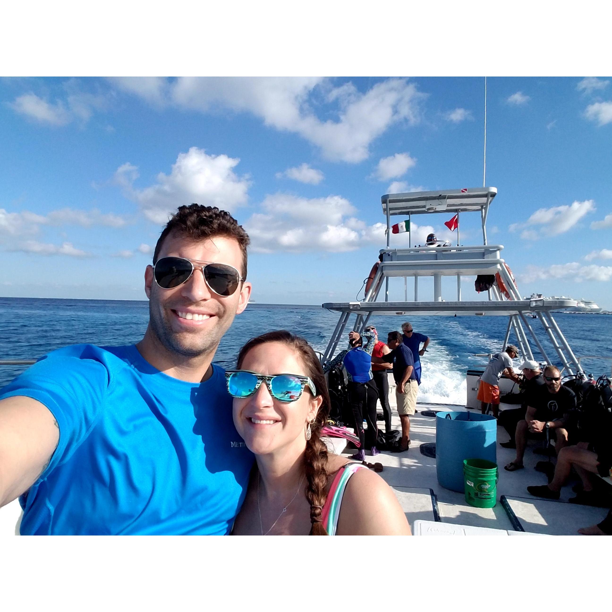 First SCUBA  together (Cozumel)