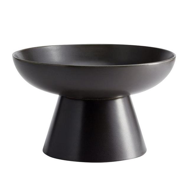 Mason Stoneware Tall Footed Serving Bowl - Charcoal