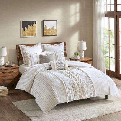 INK+IVY Imani Full/Queen Duvet Cover Set in Ivory