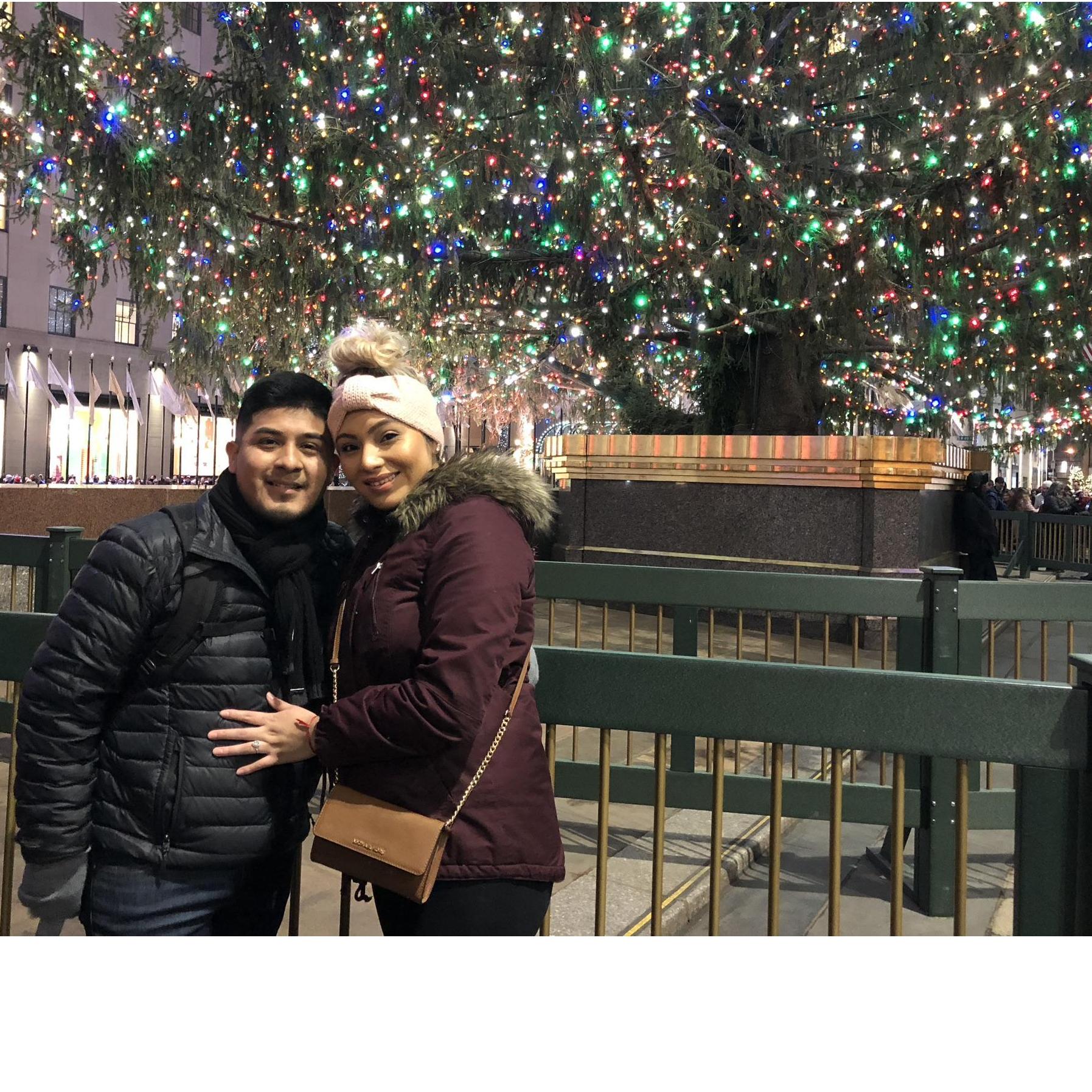 Christmas tree at Rockefeller Center (December 2017).