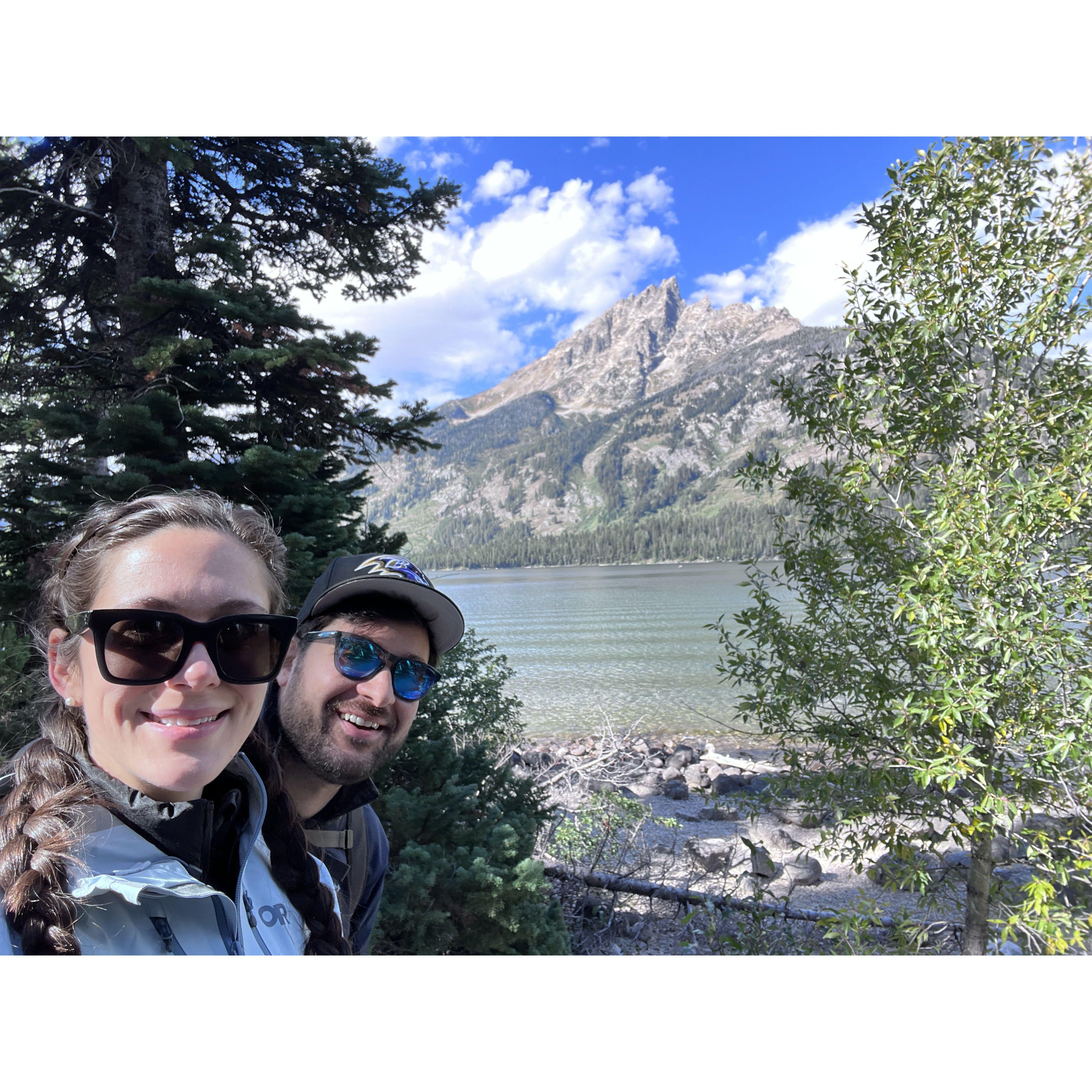 The start of an 8 mile hike around Jenny Lake at the Grand Teton NP!