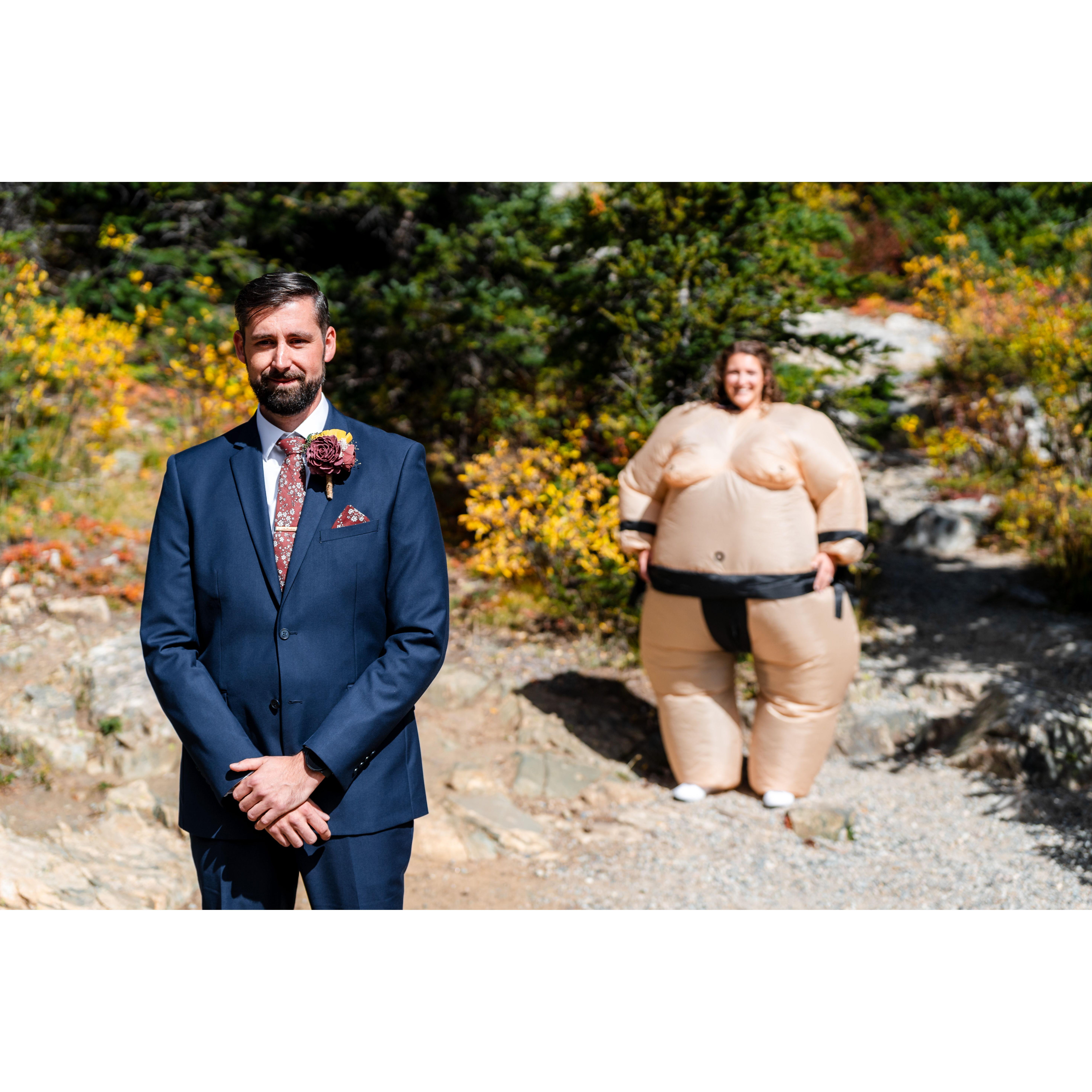 Meaghan suprised Craig with an extra special "first look"