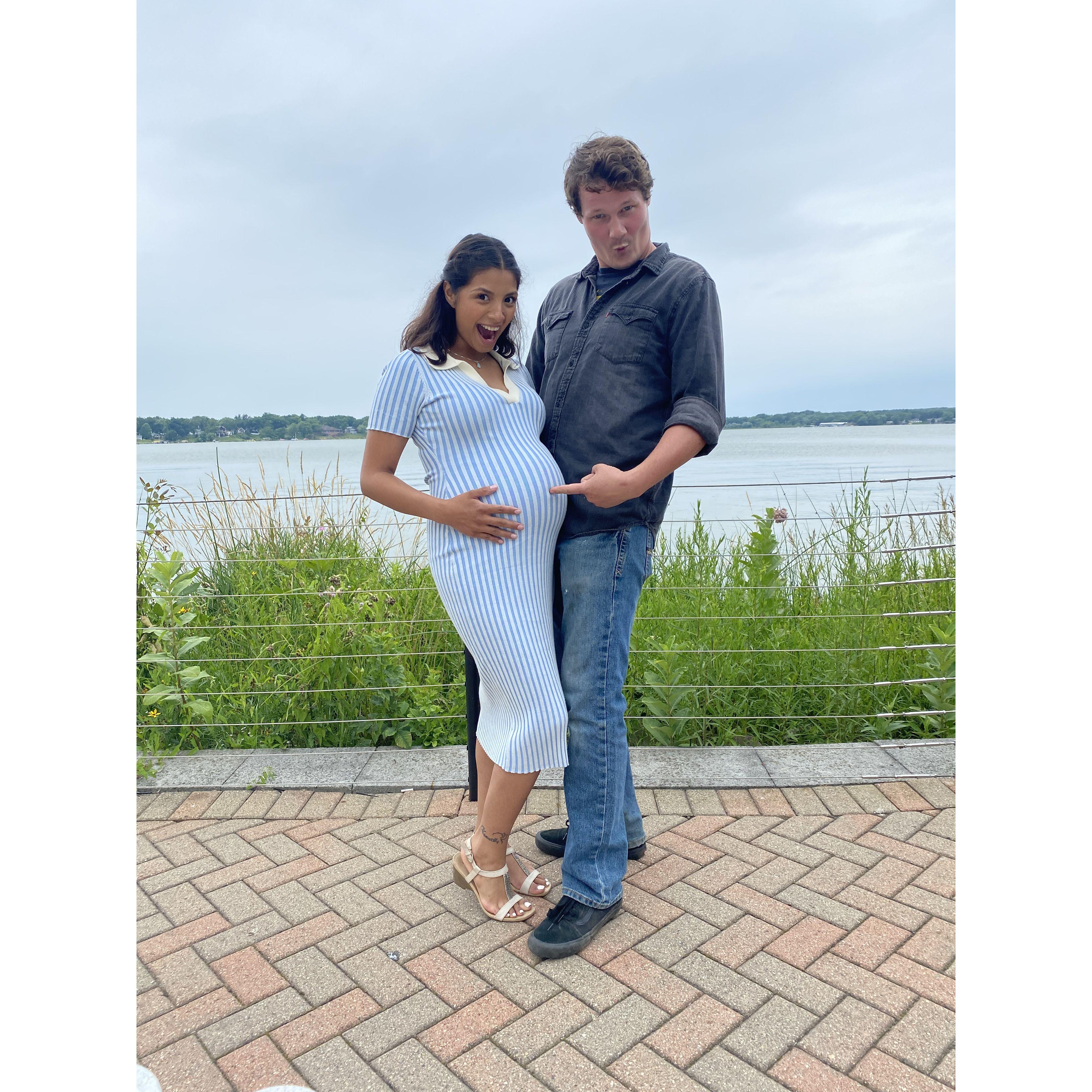 God sent us a little gift. We found out we are going to be "mom & dad"