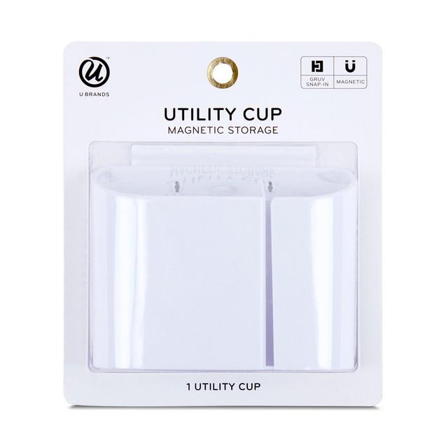 Ubrands Utility Cup Magnetic Storage GRUV - White