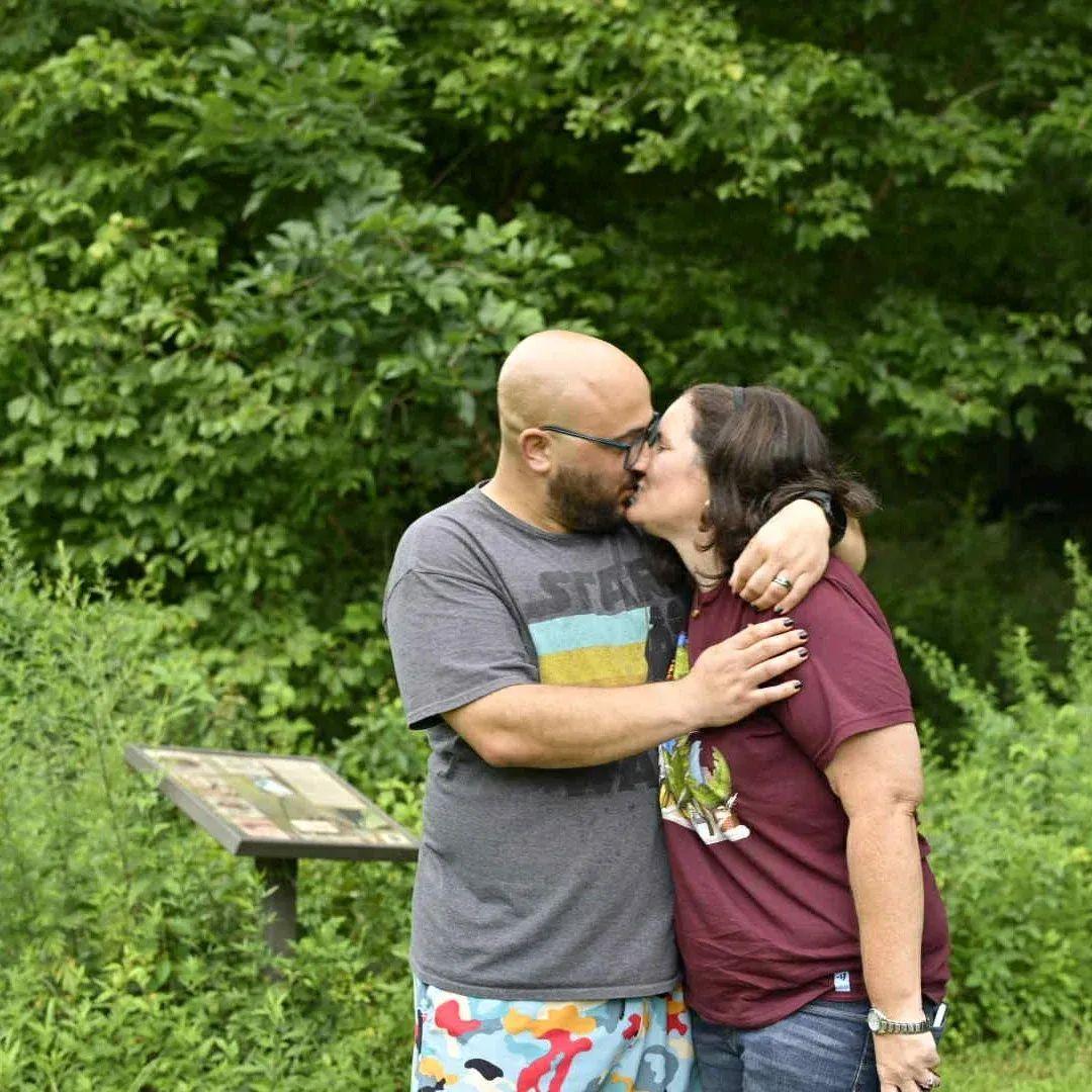 Justin and Amy after Justin proposed