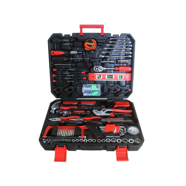 Black Hand Tool Box With Toolset 238 Pieces