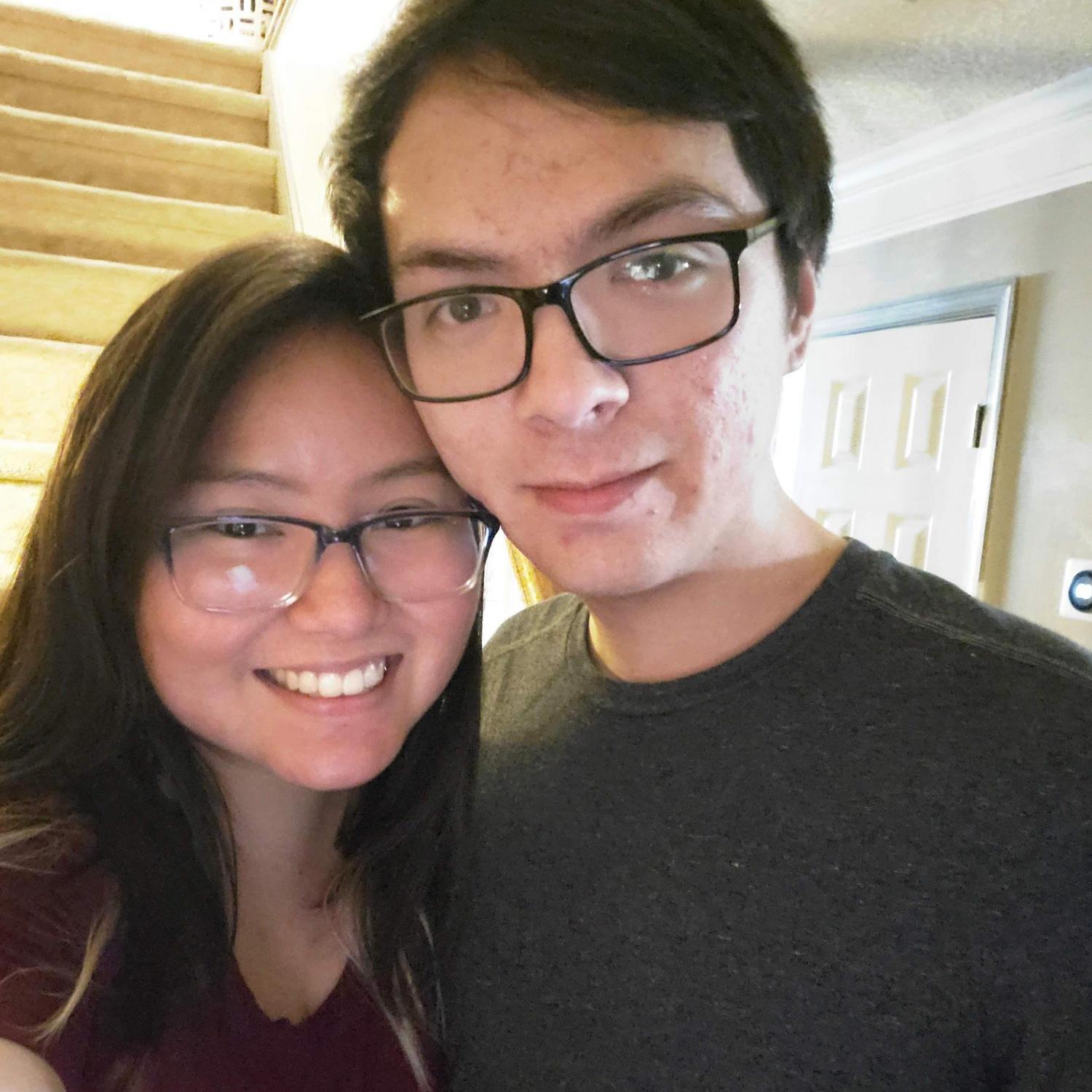 the last photo with Brandon and his hair