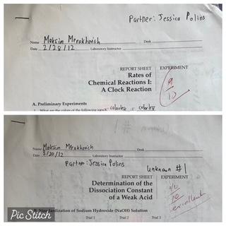Chemistry lab partners 2012