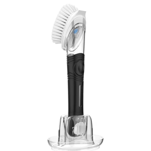 MR.SIGA Soap Dispensing Dish Brush Storage Set, Kitchen Brush with Holder for Pot Pan Sink Cleaning