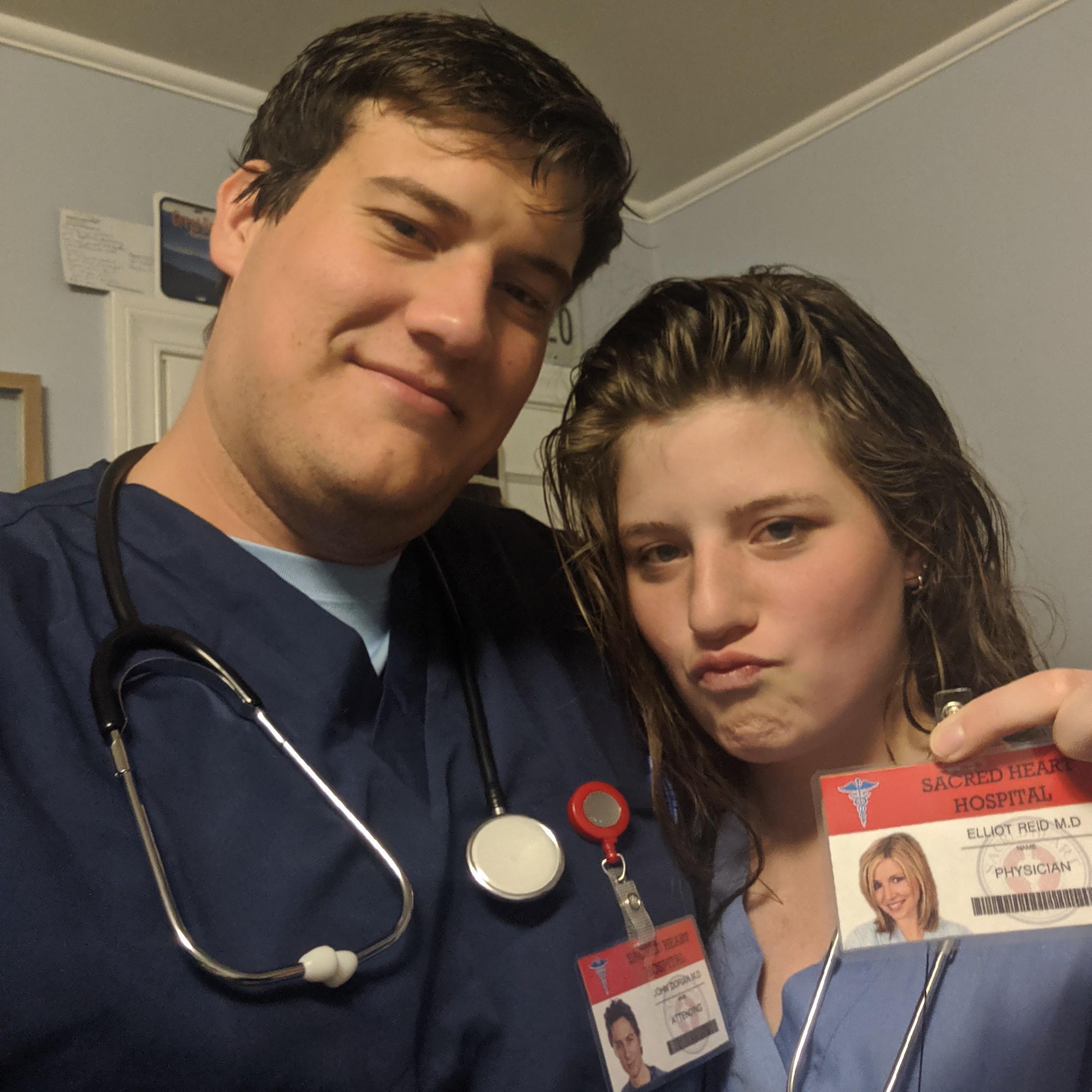 JD and Elliot Halloween costume