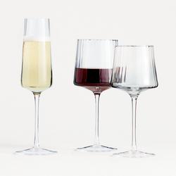 Crate and Barrel, Edge 12-Piece Mixed Wine & Champagne Glass Set - Zola