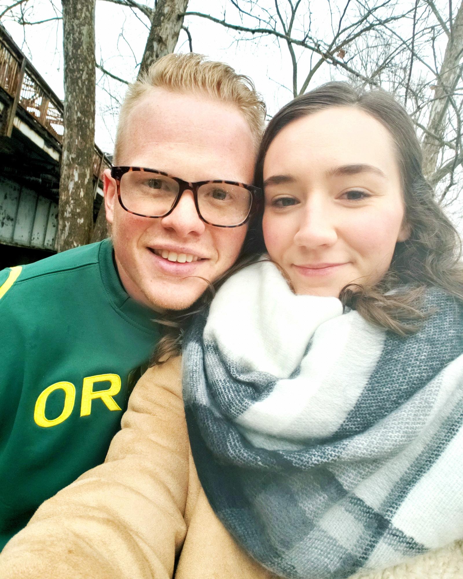 Our first Christmas together in 2018