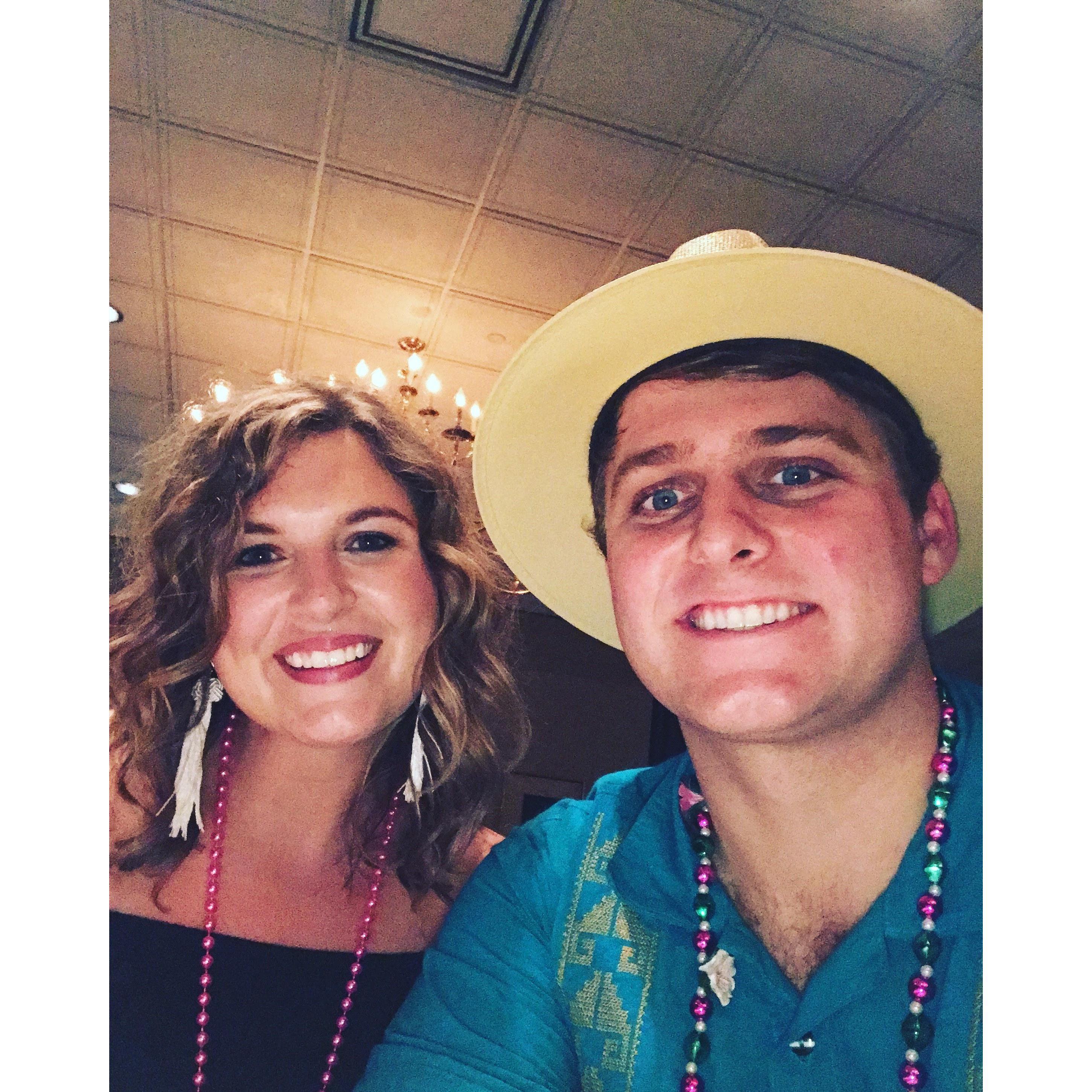Hillarie's first trip to Shreveport for pre-Mardi Gras celebrations!