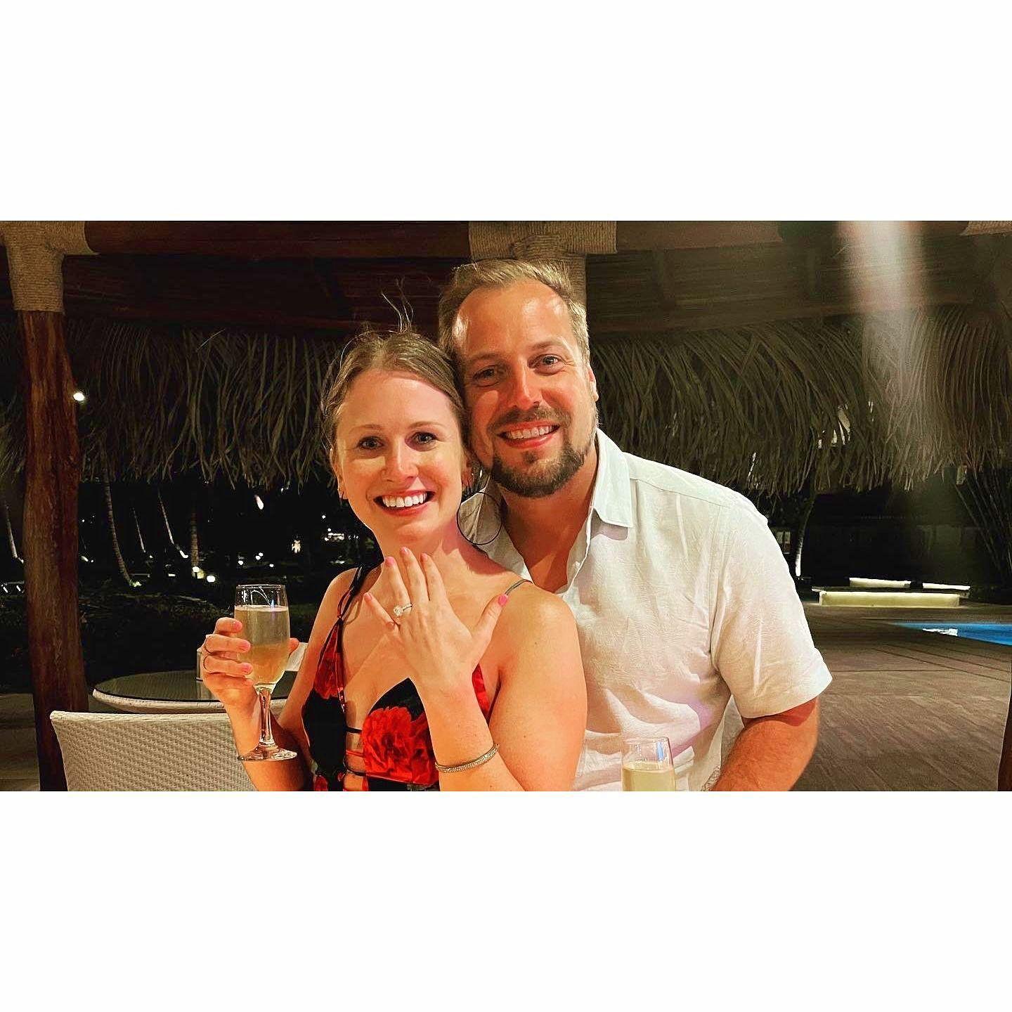 Right after getting engaged in Costa Rica- February 2023