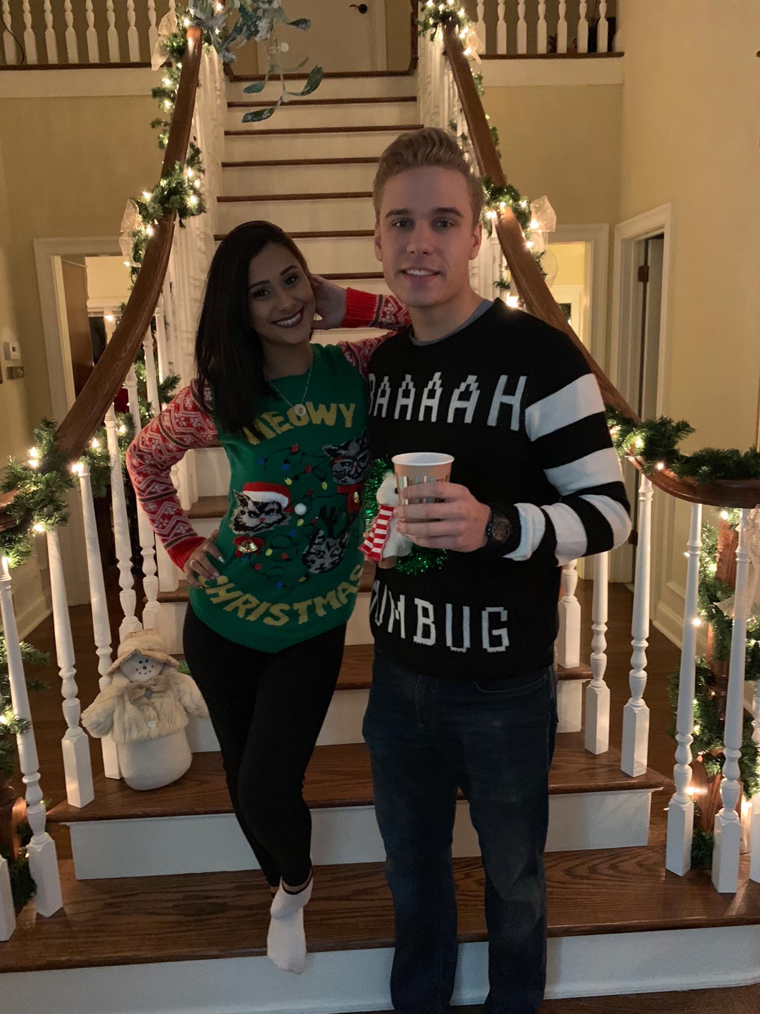 Xmas party and the sweater he gave me!❤️