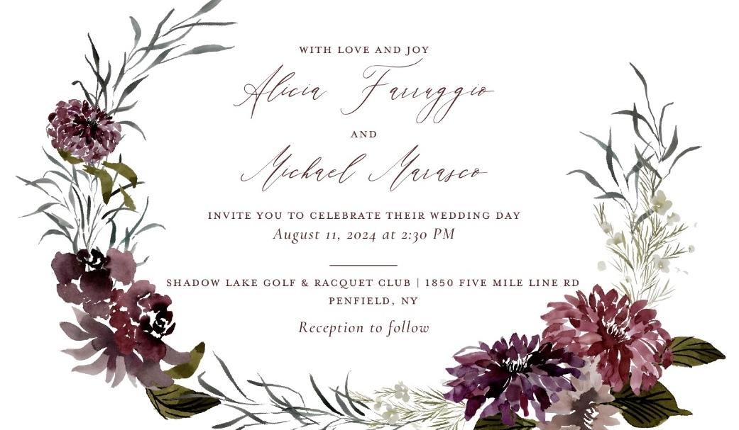 The Wedding Website of Alicia Farruggio and Michael Marasco