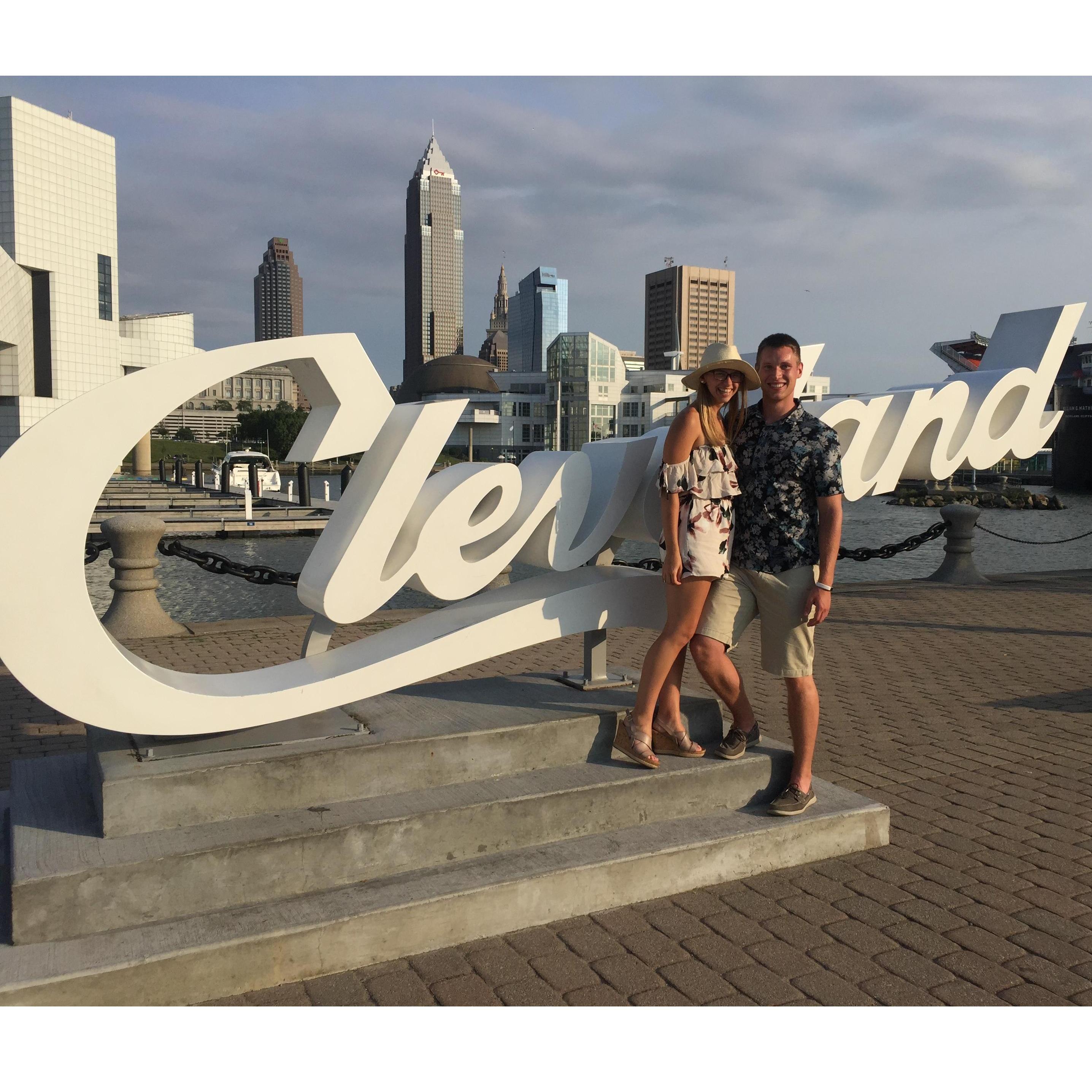 I was showing Aaron around my hometown and places in Cleveland that are special to me.