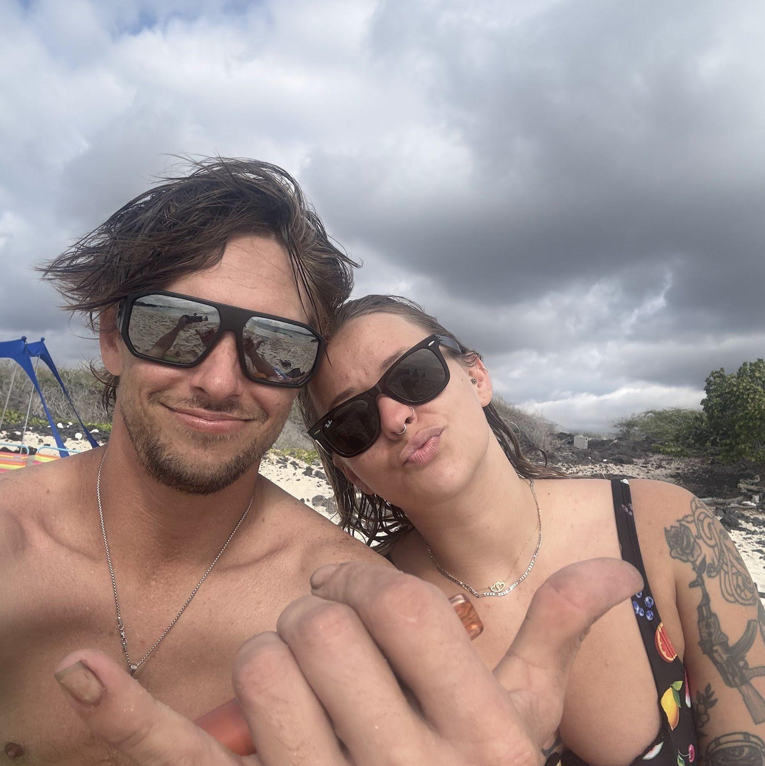 Our first beach day together
