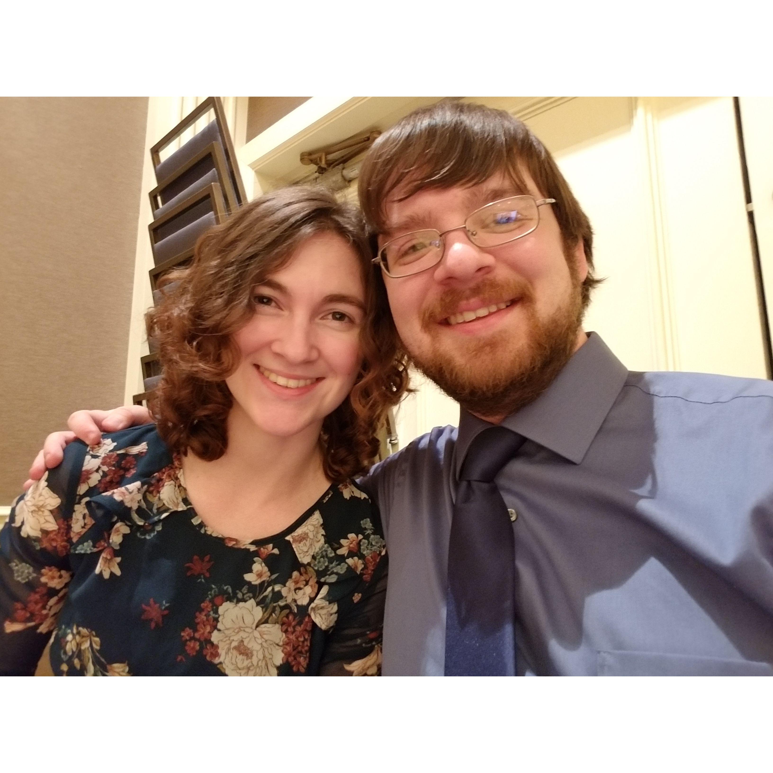 Exhausted after our first Dance Flurry Festival in Saratoga Springs, February 2018