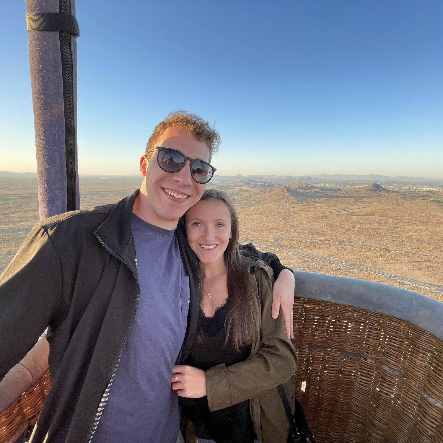 Sam surprised me with a hot air balloon ride at the crack of dawn in Arizona - P