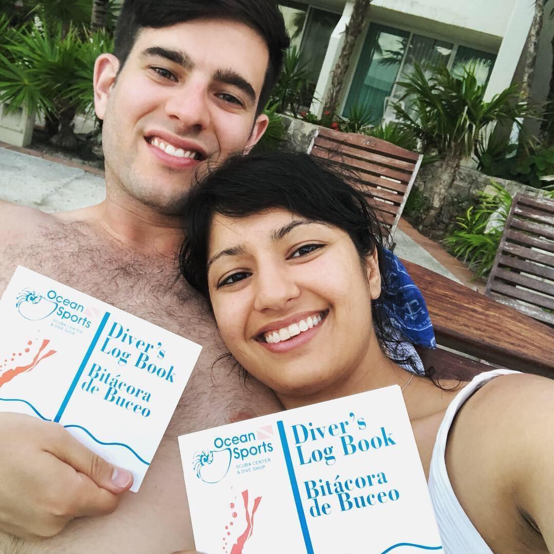 We are scuba diving certified! Cancun, Mexico
